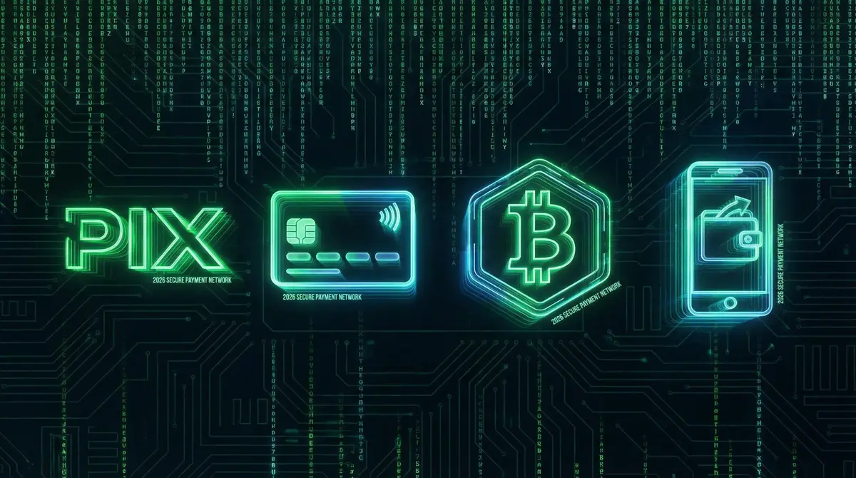 Métodos de pagamento PIX Bitcoin cartão